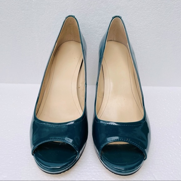 Calvin Klein Shoes - Calvin Klein Kail Peep Toe | Teal | Size 9 1/2